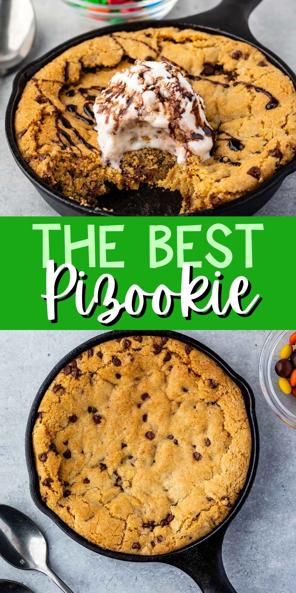 Chocolate Chip Pizookie Made Straight in the Pan – Rookie With A Cookie