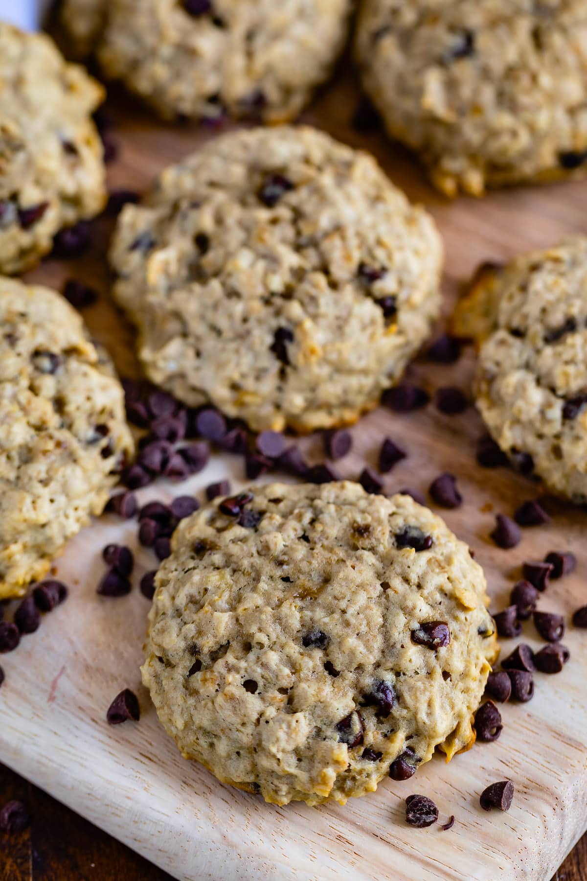 cookies on wood board