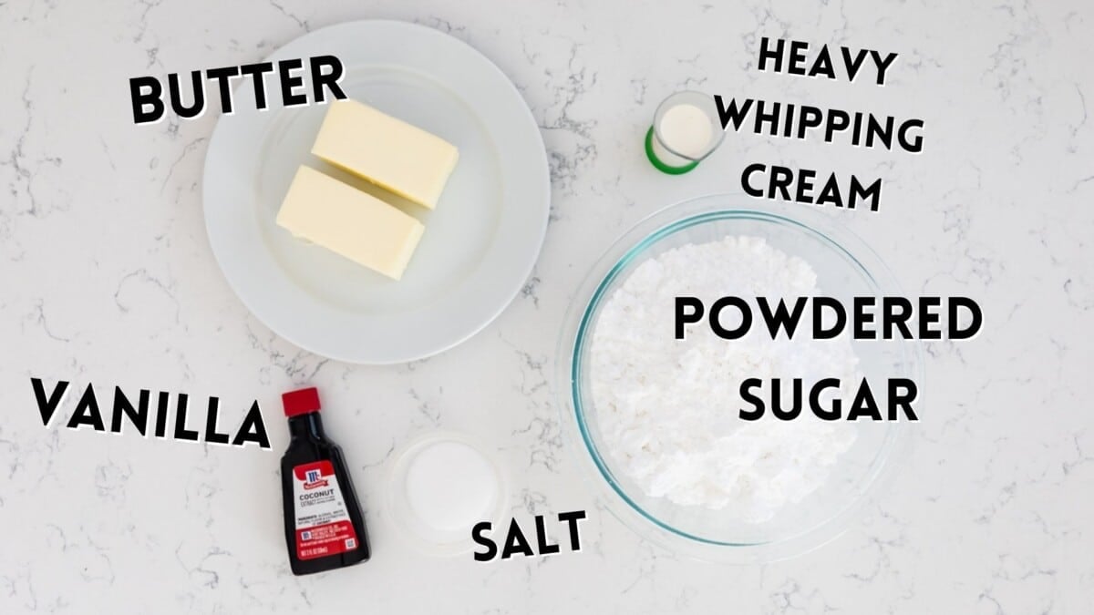 ingredients in coconut frosting