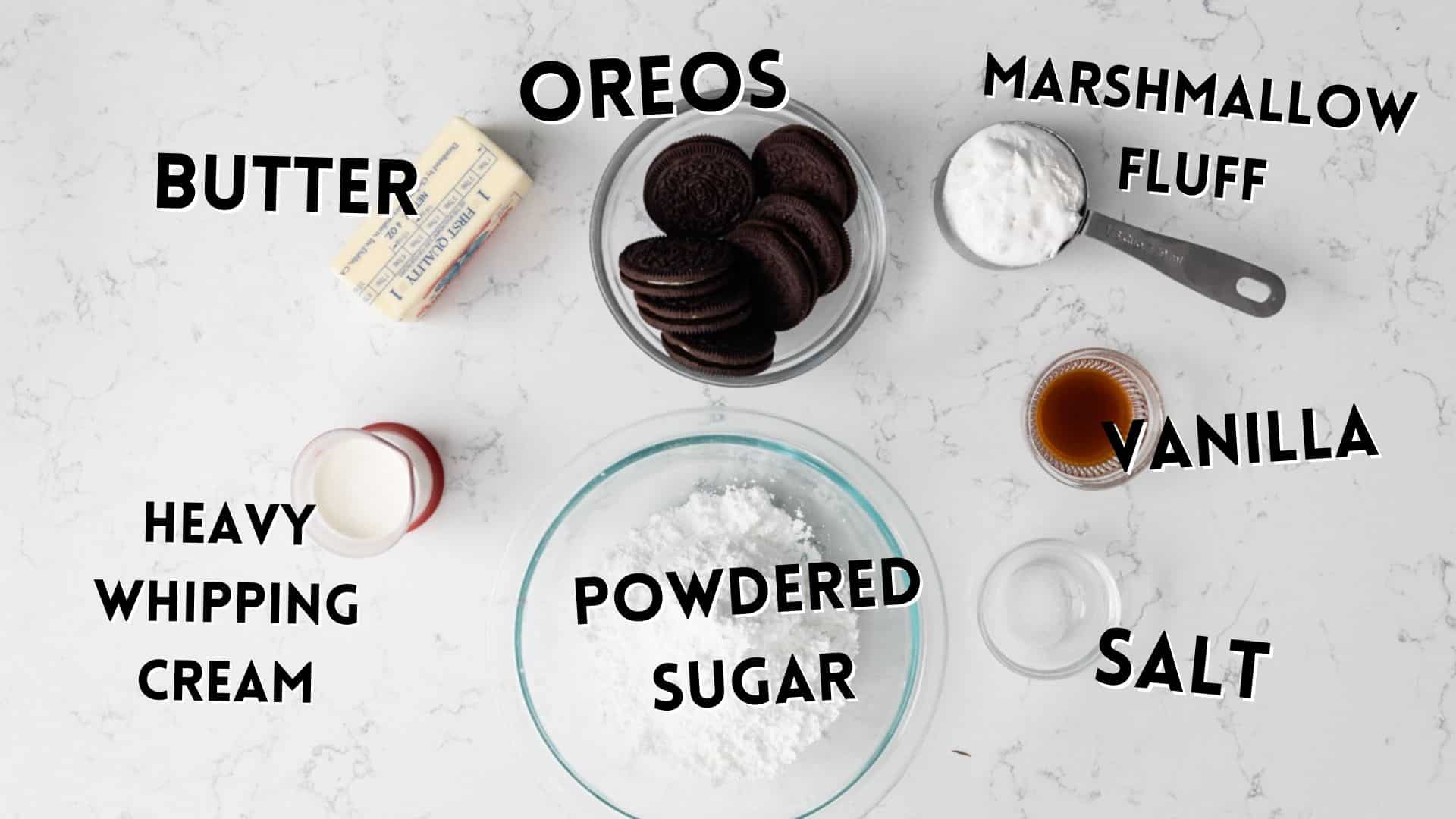 cookies and cream oreo filling ingredients