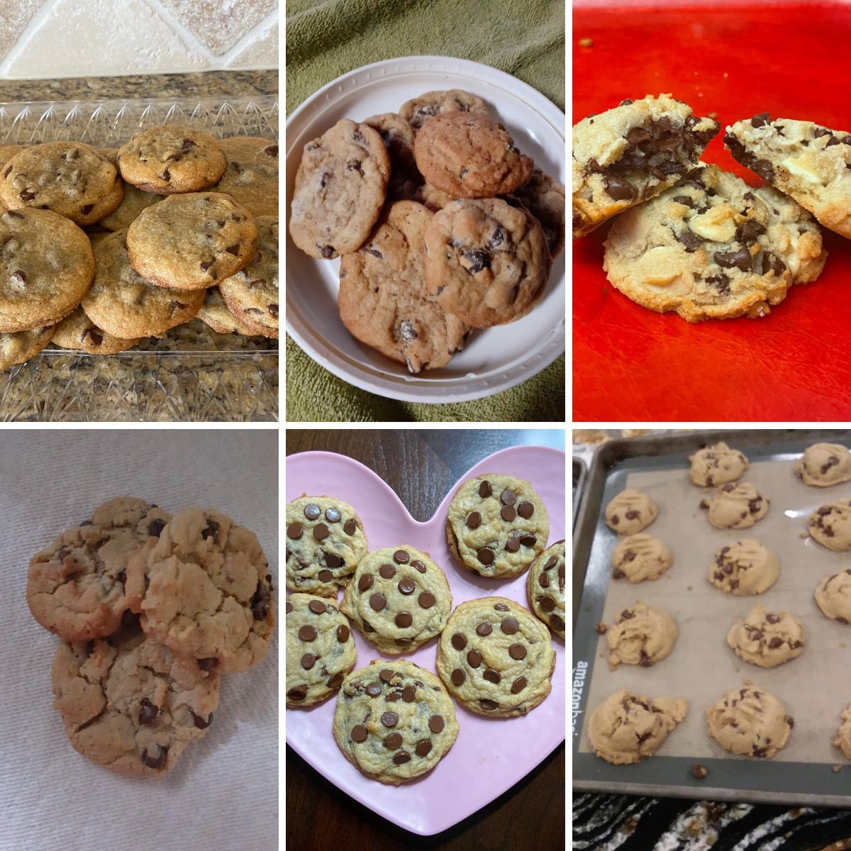 collage of cookie photos.