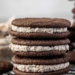 oreo cookies with cookies and cream filling.