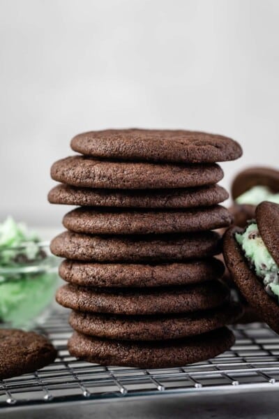 Homemade Mint Chip Oreos - Crazy for Crust