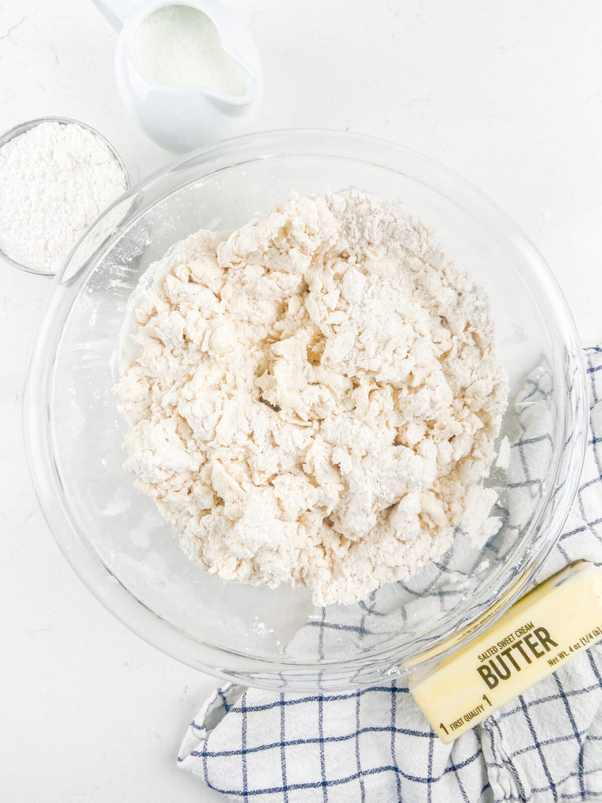 process shot of buttermilk biscuits.