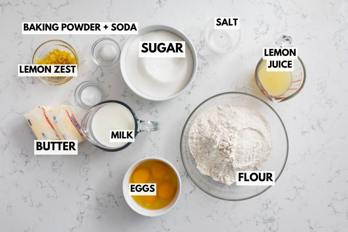 INGREDIENTS IN LEMON CAKE
