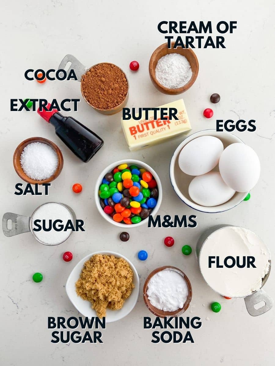 Ingredients in CHOCOLATE MM COOKIES