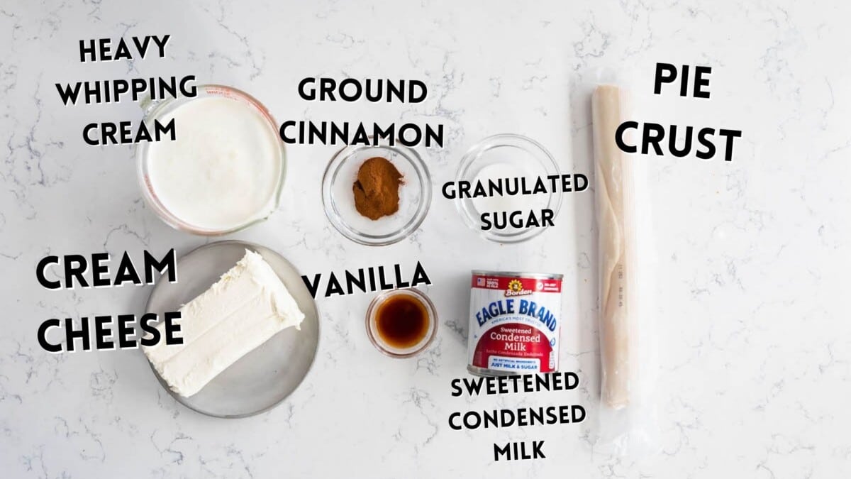 ingredients in churro ice cream.