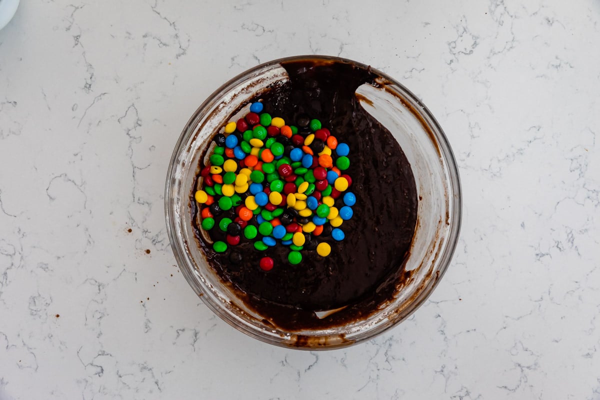 M&M Brownies - Fudgy and Delicious - Chisel & Fork