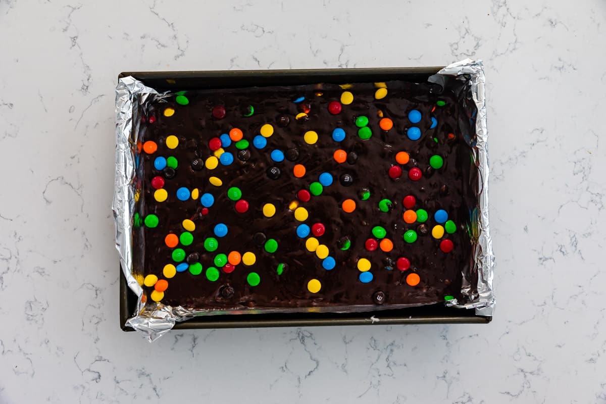 M&M Brownies • Love From The Oven