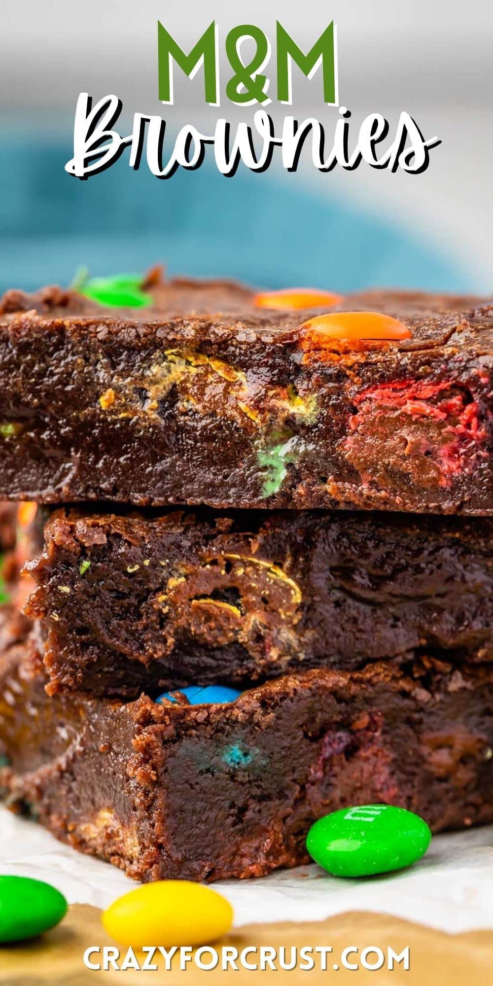 M&M Brownies Recipe - Inside BruCrew Life