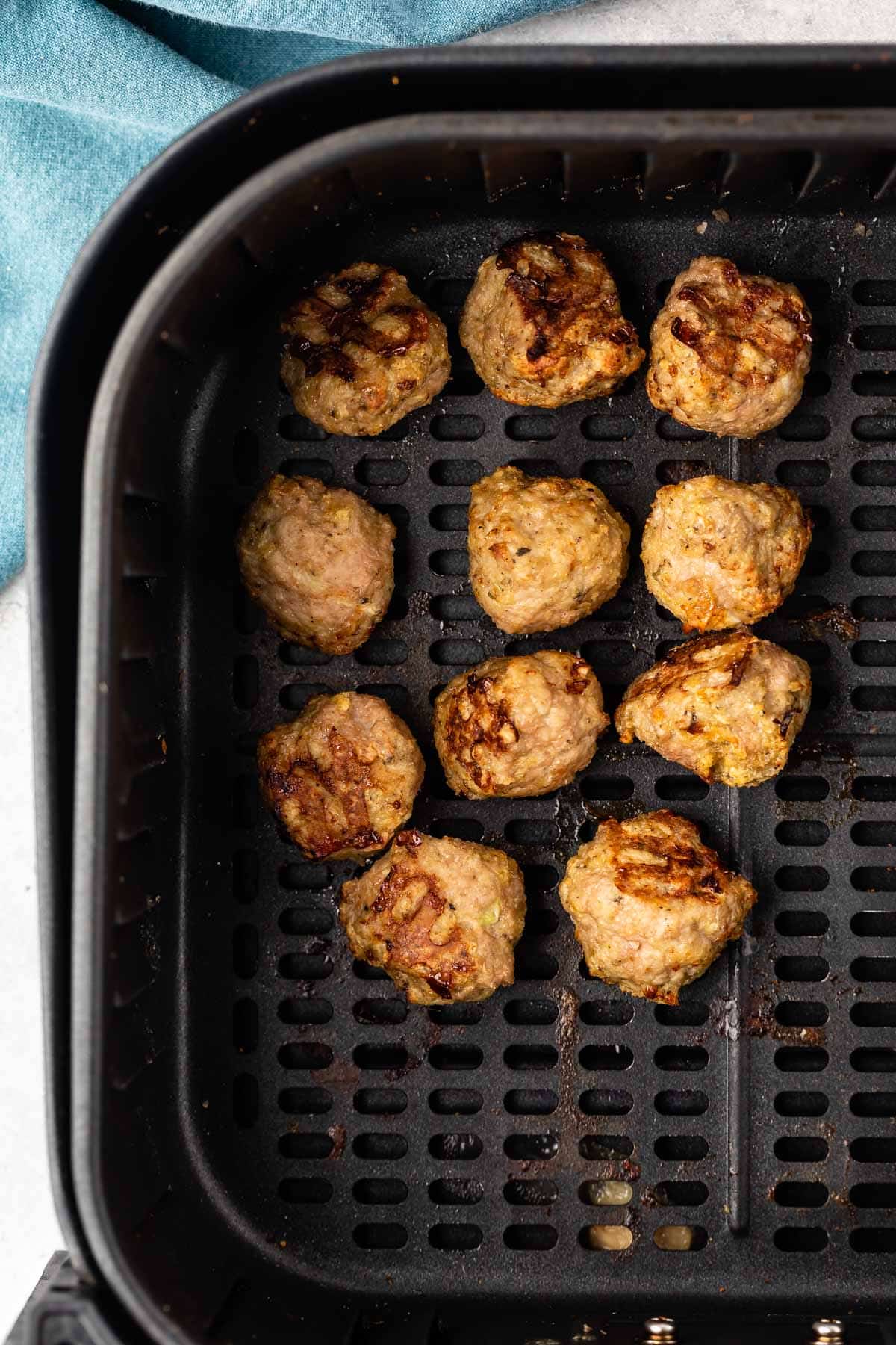 meatballs in an air fryer.