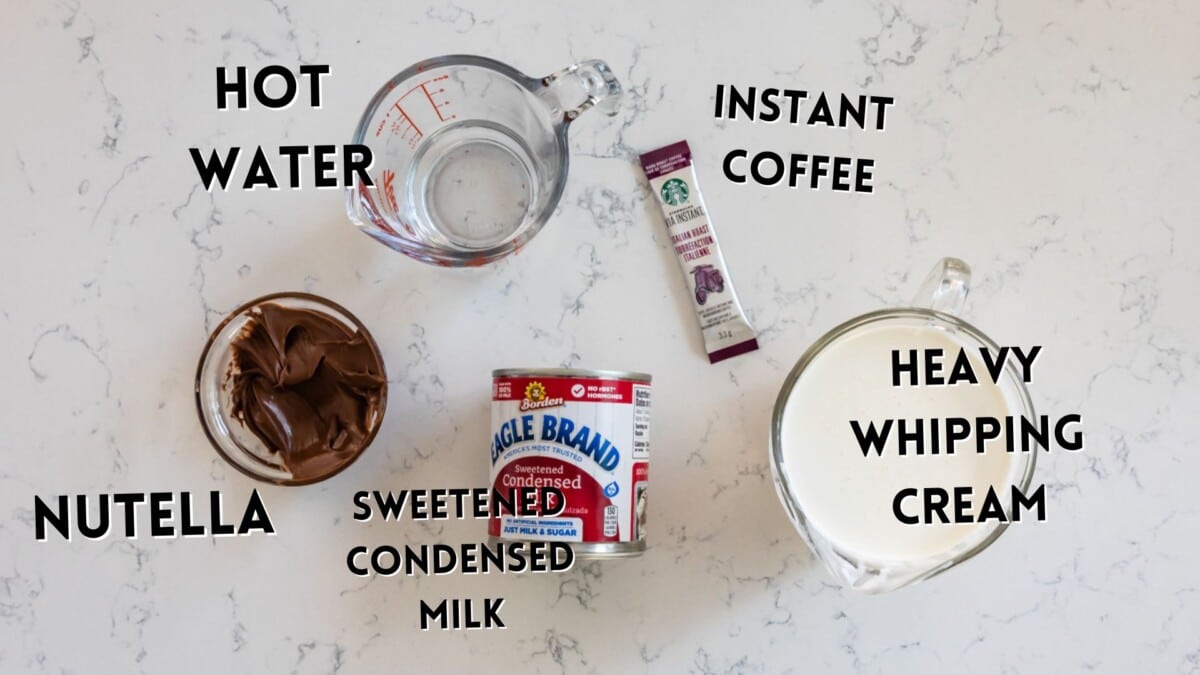 ingredients in coffee ice cream.