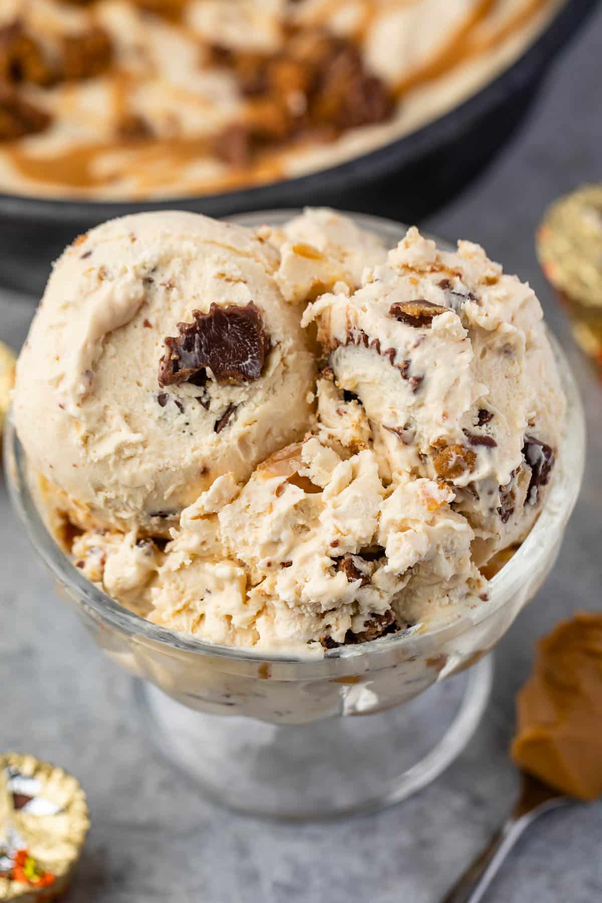 Easy Peanut Butter Ice Cream - Crazy for Crust