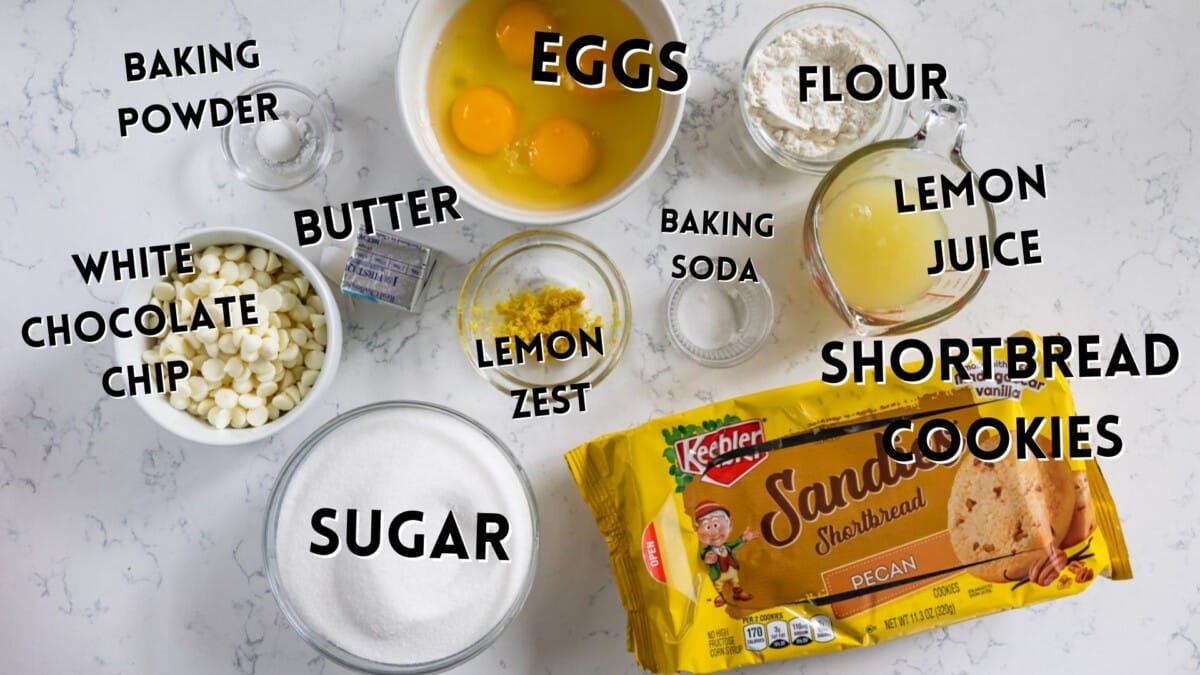 ingredients in lemon bars.