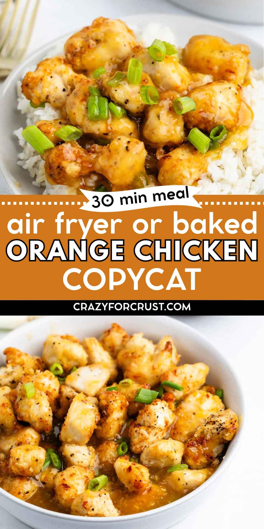 A vibrant collage of food featuring delicious dishes like Baked Orange Chicken, artfully arranged to tempt your appetite.