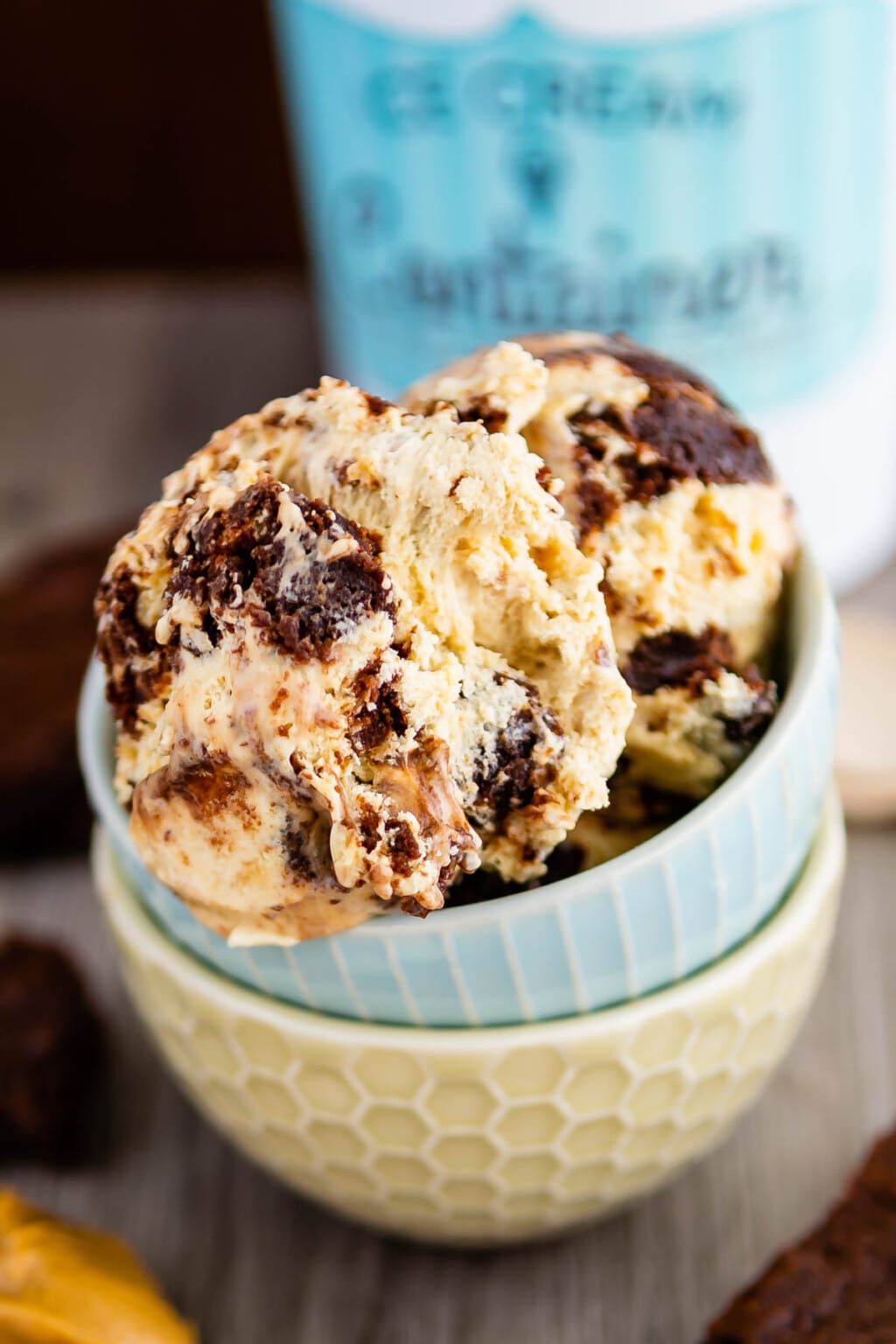 Easy Peanut Butter Brownie Ice Cream Crazy for Crust
