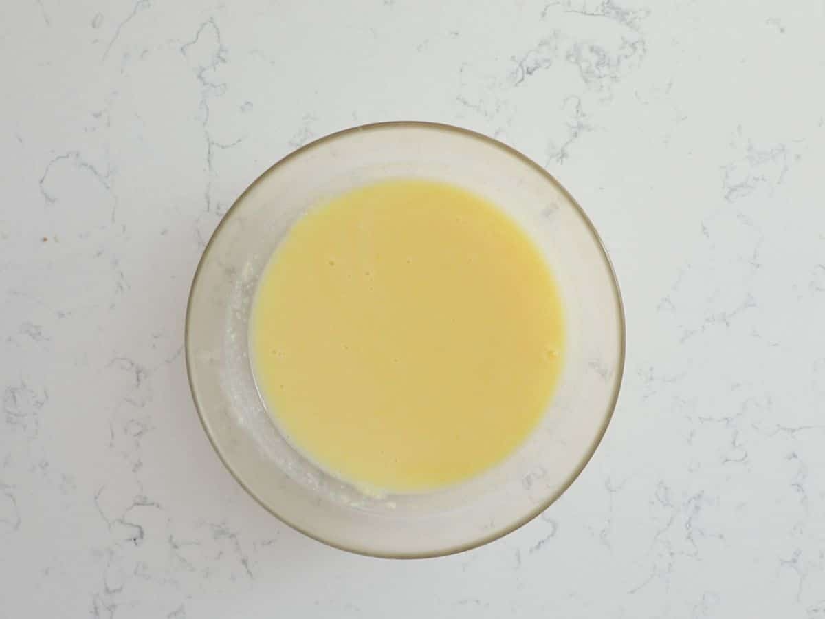pudding in bowl.