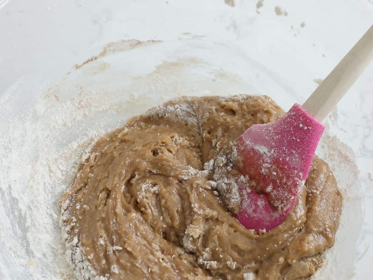 bowl with quick bread dough