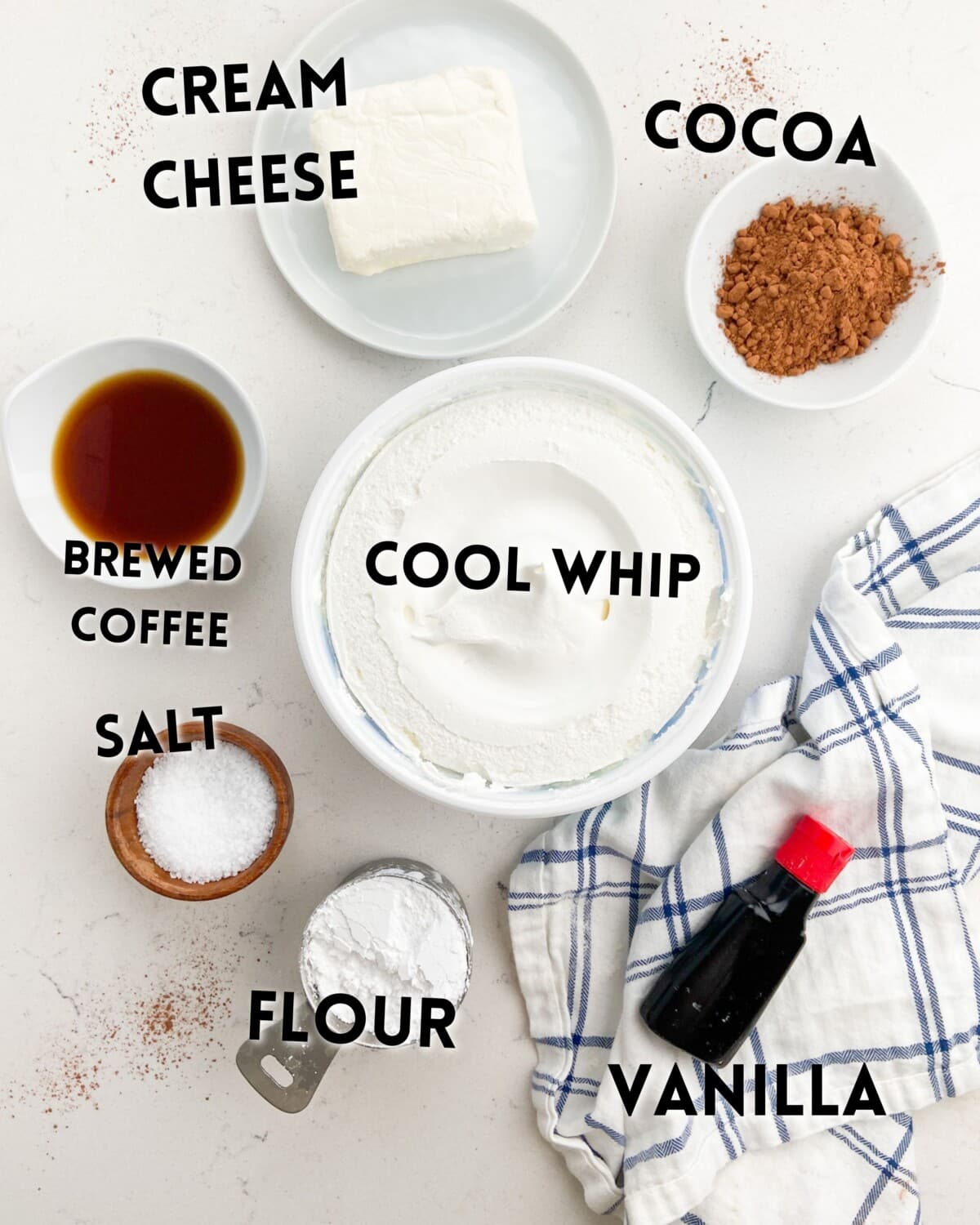 tiramisu cookie cup ingredients.