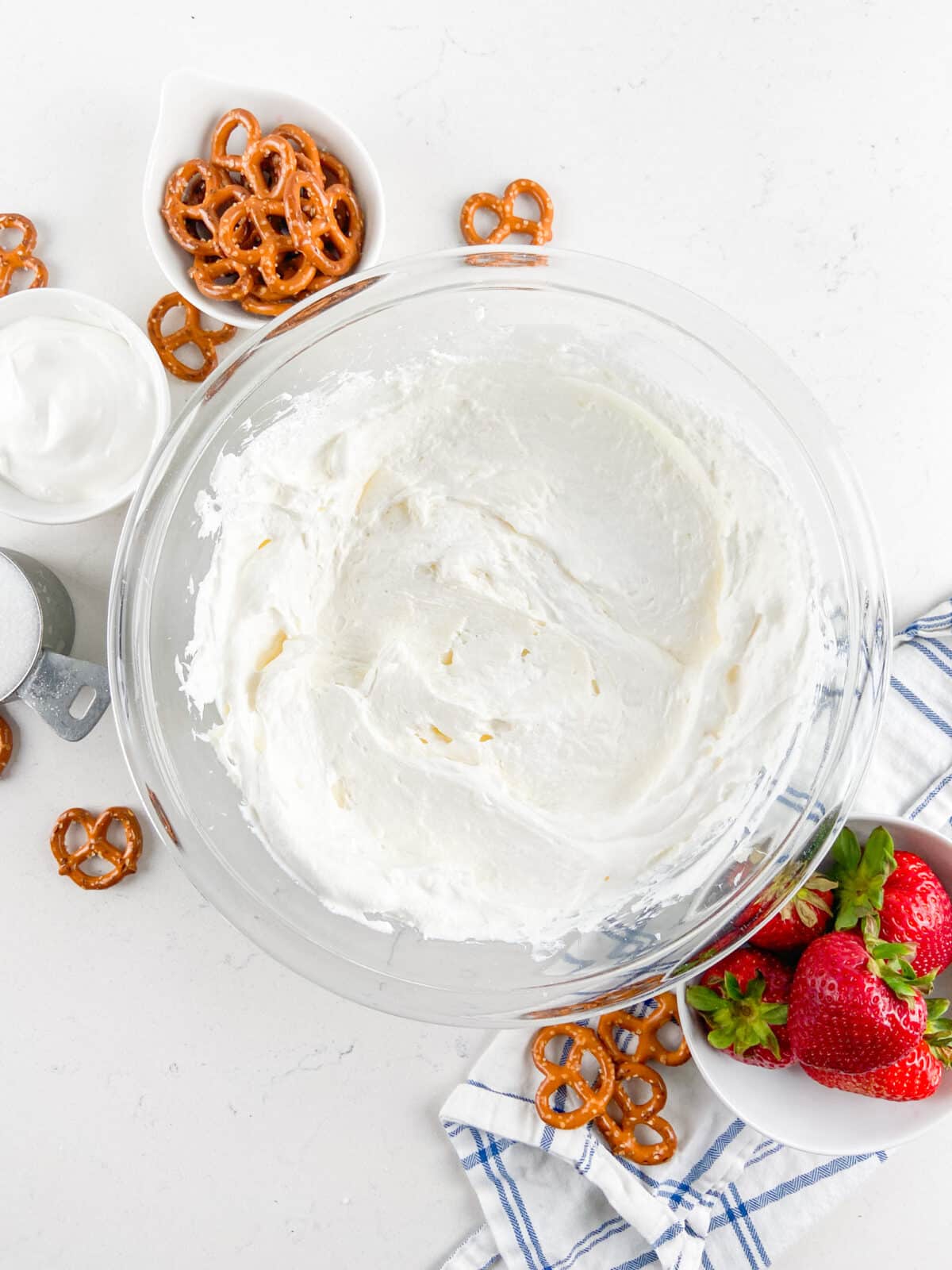 cream cheese mixture in bowl.