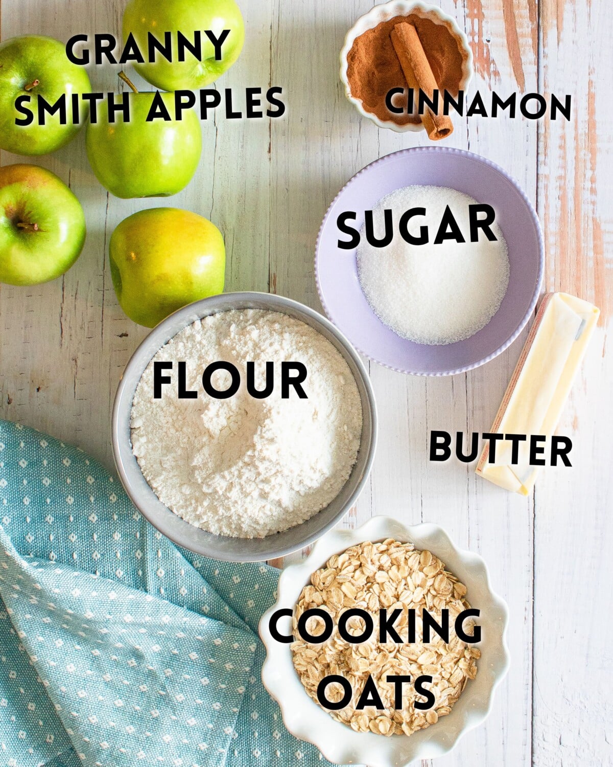 ingredients in apple dump cake.