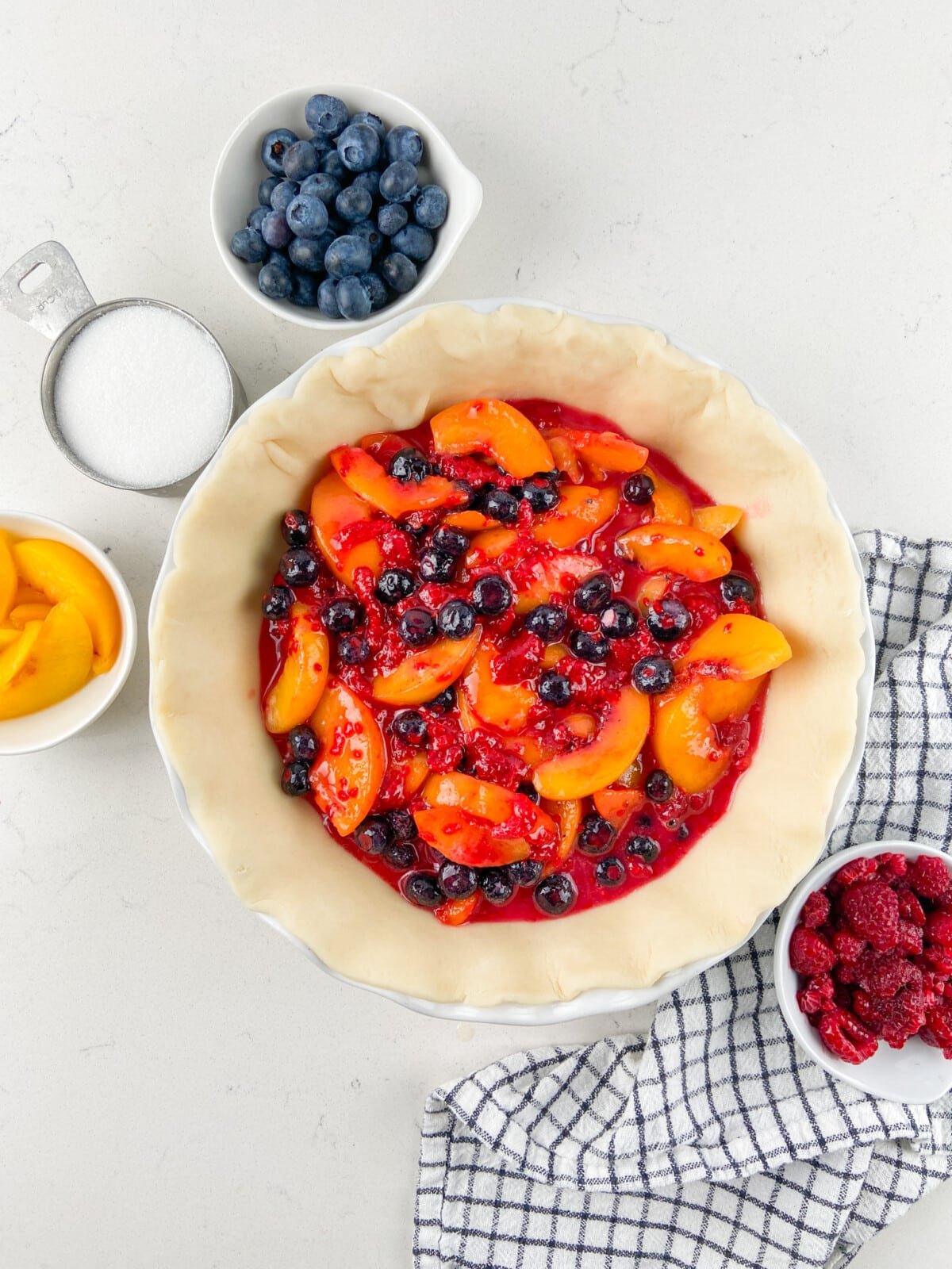fruit in pie crust