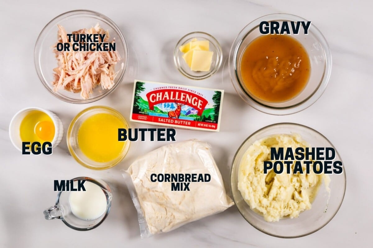 ingredients in savory cupcakes