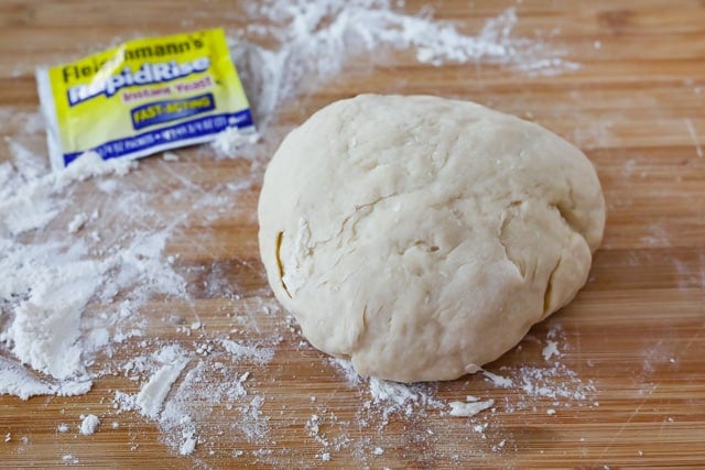 process shot of homemade dinner rolls.