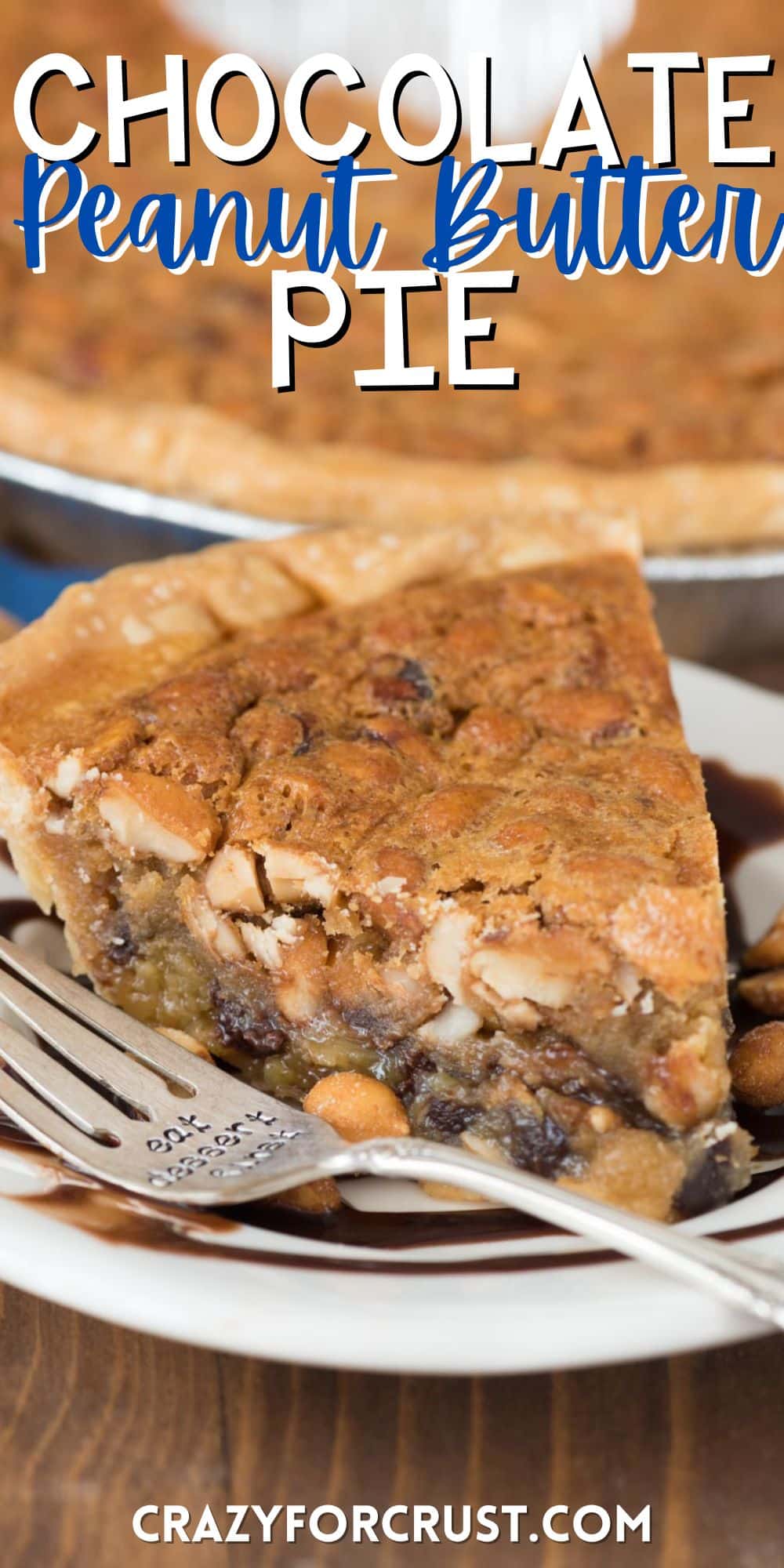 one slice of pie on a white plate.