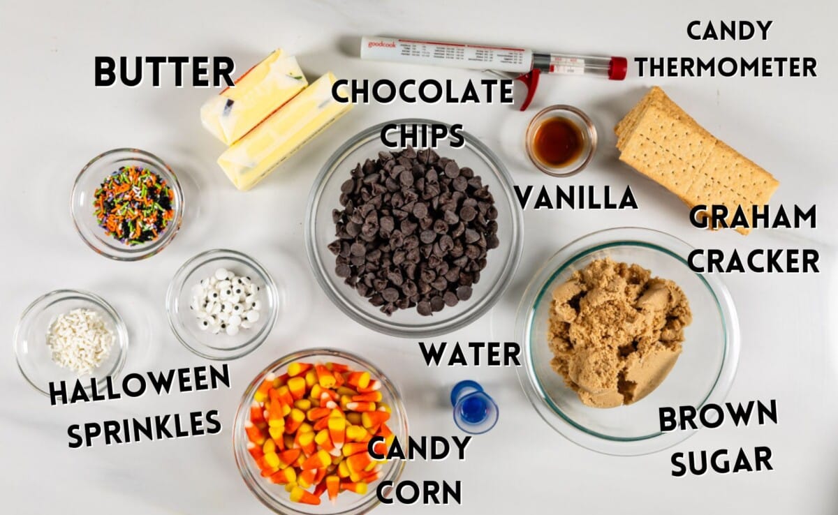 ingredients in halloween bark.