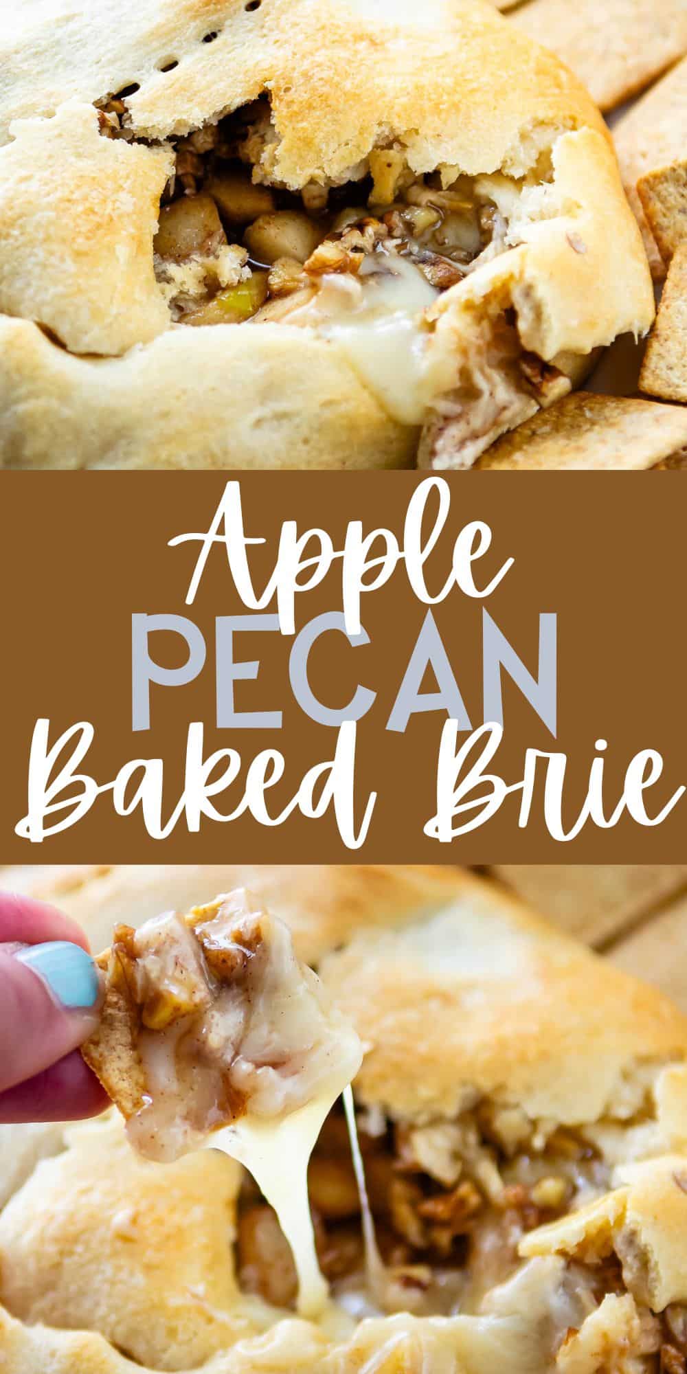 Apple Pie Baked Brie