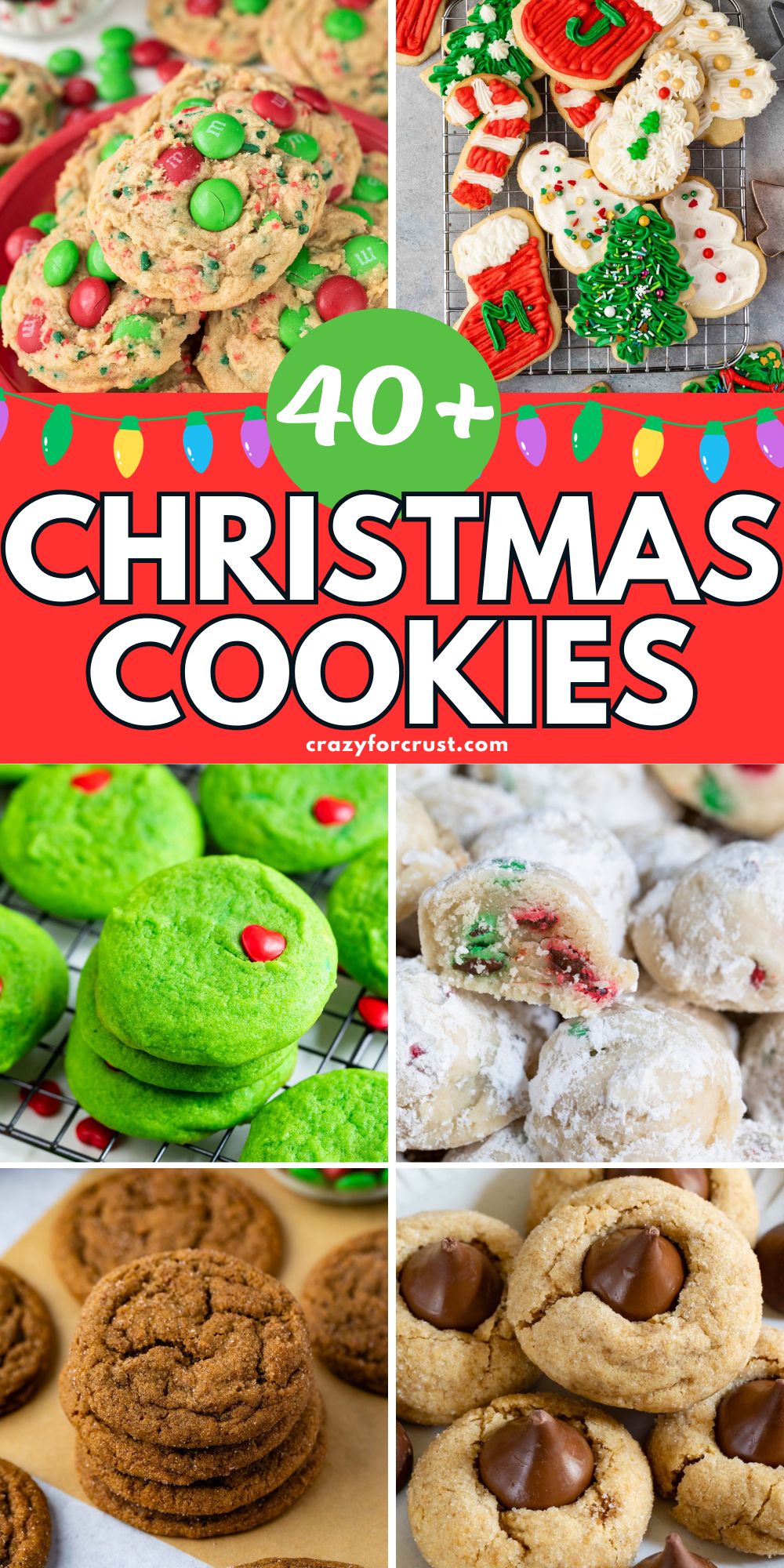 collage of christmas cookies with words on photo