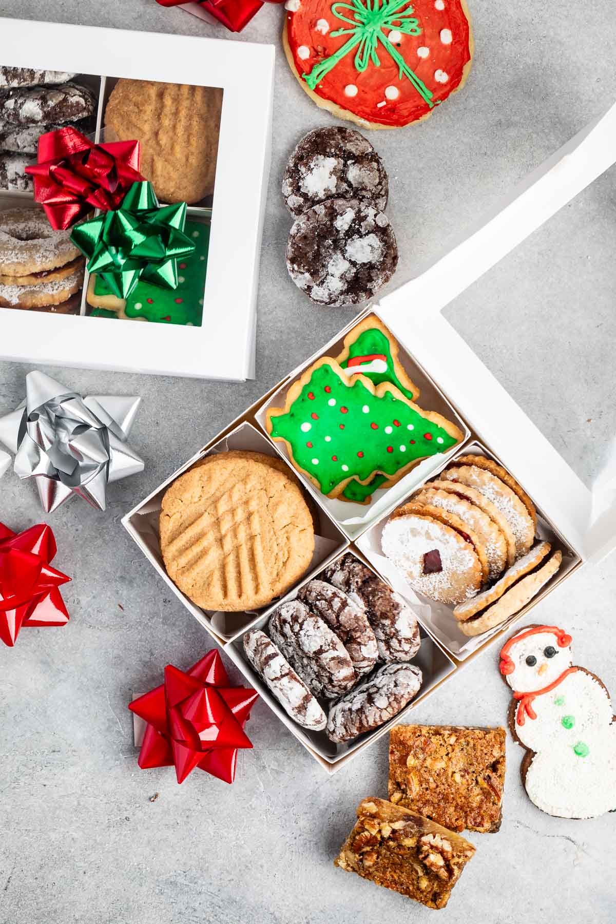 cookies in cookie box.