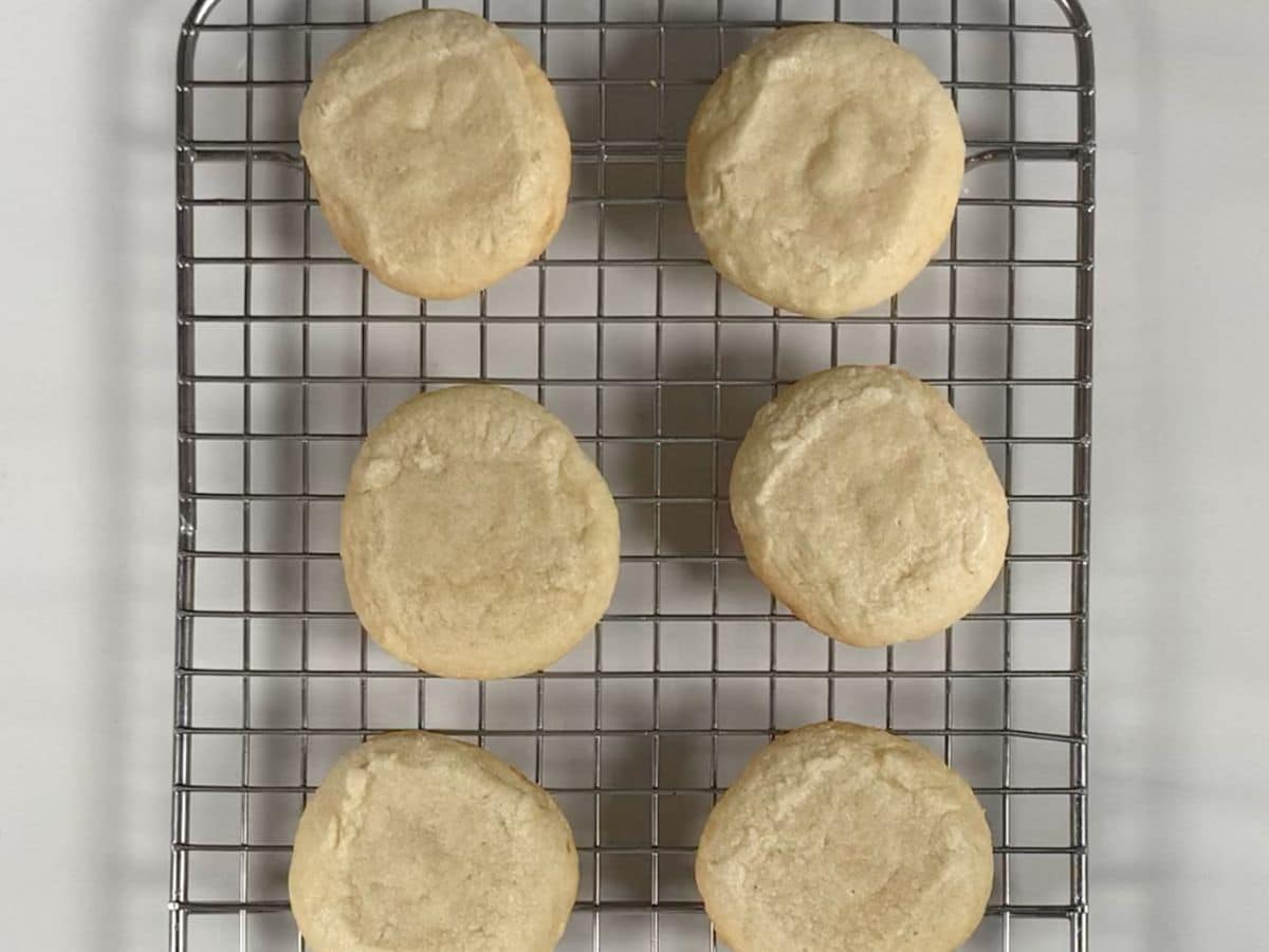 process shot of reindeer cookies.