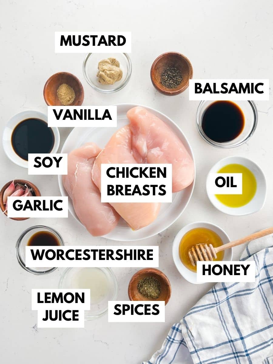 ingredients in baked chicken breasts.