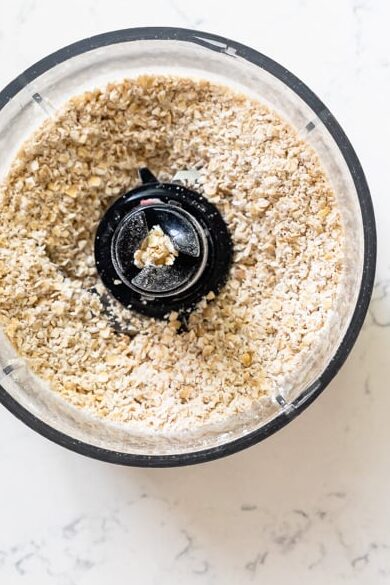 oats in food processor