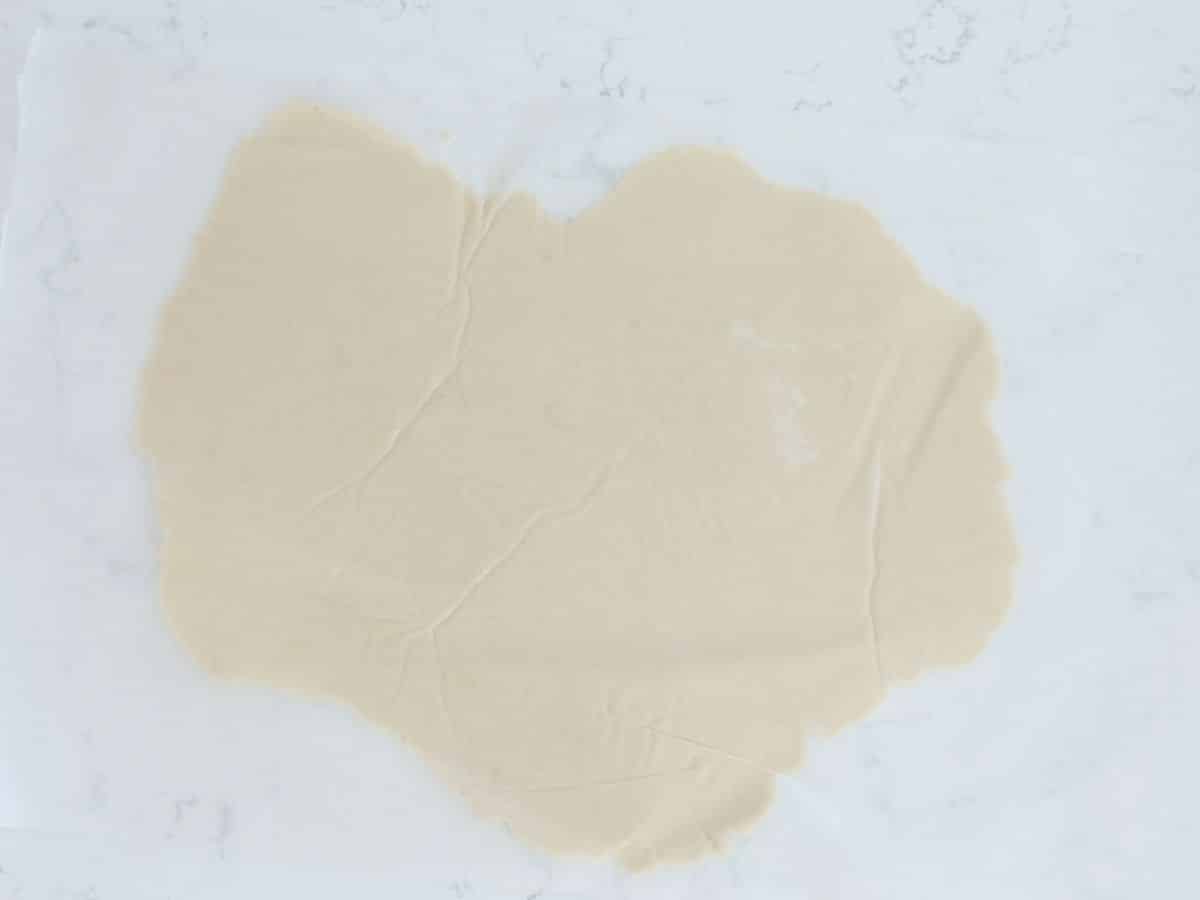 process shot of dulce de leche cookies baking made.