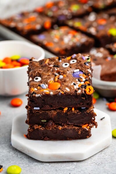 Halloween Brownies - Crazy for Crust