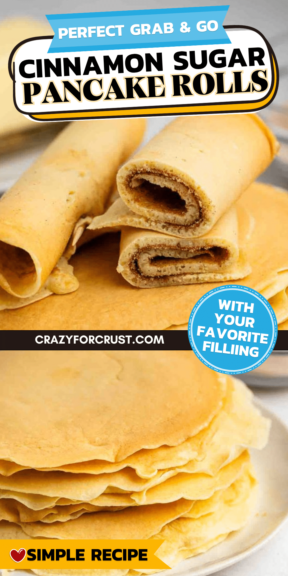 Rouleaux de tarte au sucre et à la cannelle – Fous de croûte